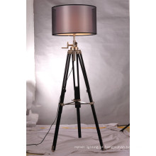 Modern Tri-Pod Altura ajustável tela Shade Floor Lamp